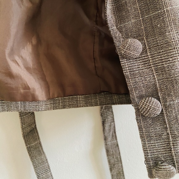 Vintage Y2K Suduction Fashion Mini Plaid Vest - Picture 5 of 6